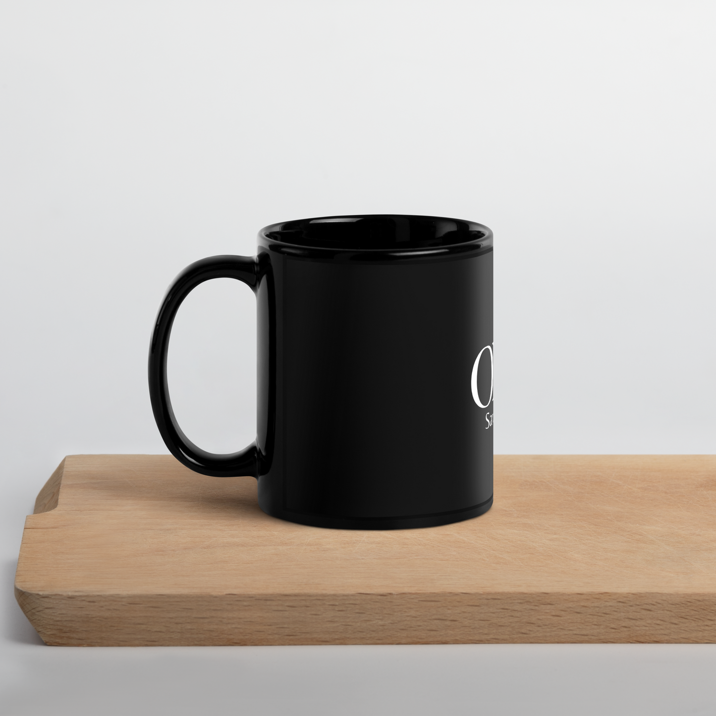 Saved by Grace - Black Glossy Mug