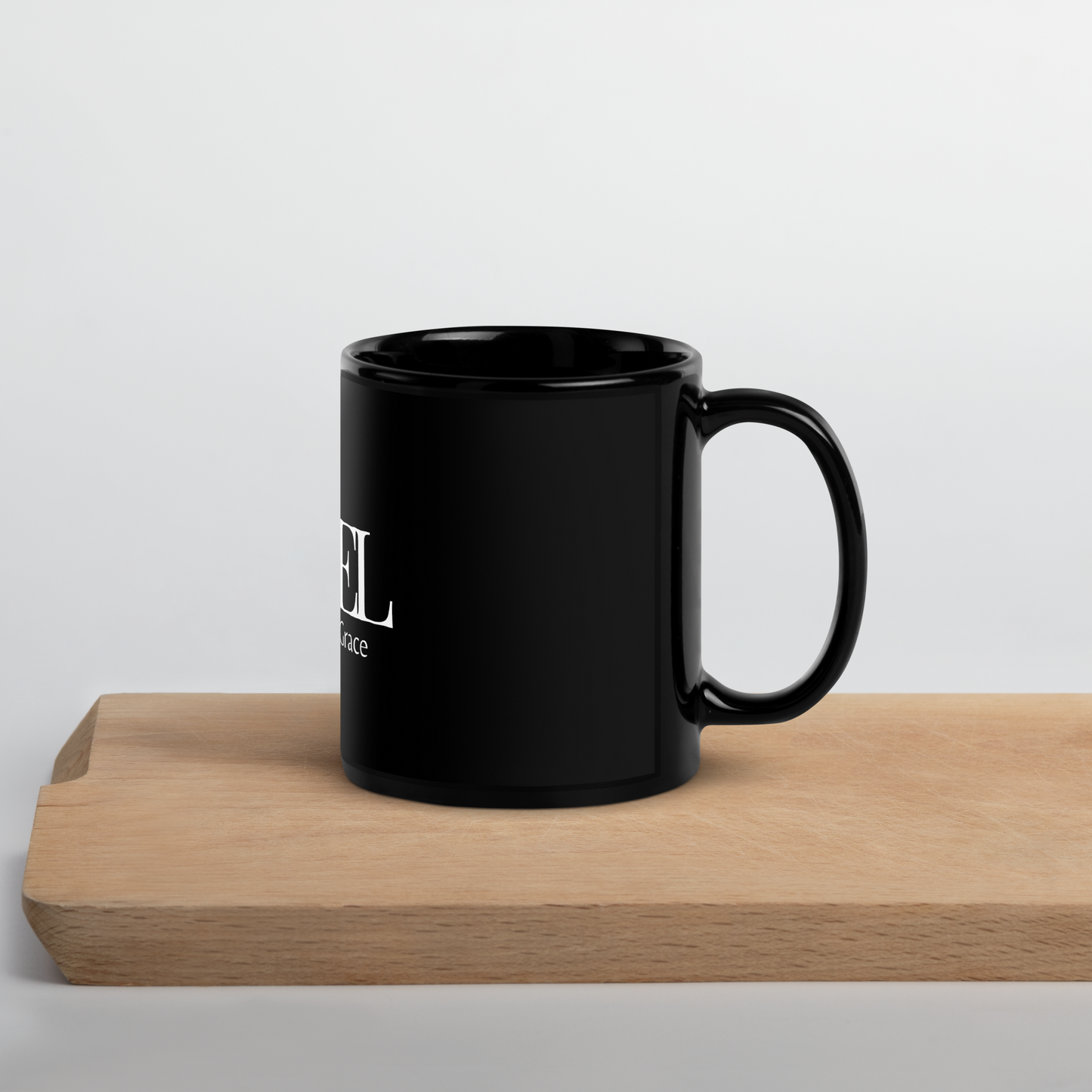 Saved by Grace - Black Glossy Mug