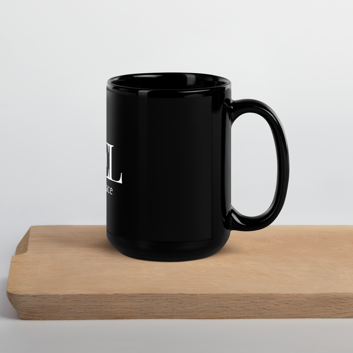 Saved by Grace - Black Glossy Mug